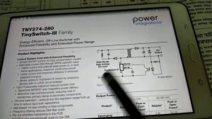 Off line switcher PI tny 274-280.