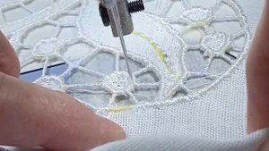 Вышивка ришелье