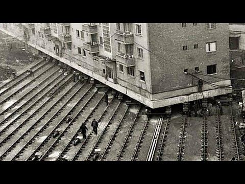 В СССР передвигали большие дома вместе с жильцами ещё в 1930-х годах! смотреть онлайн