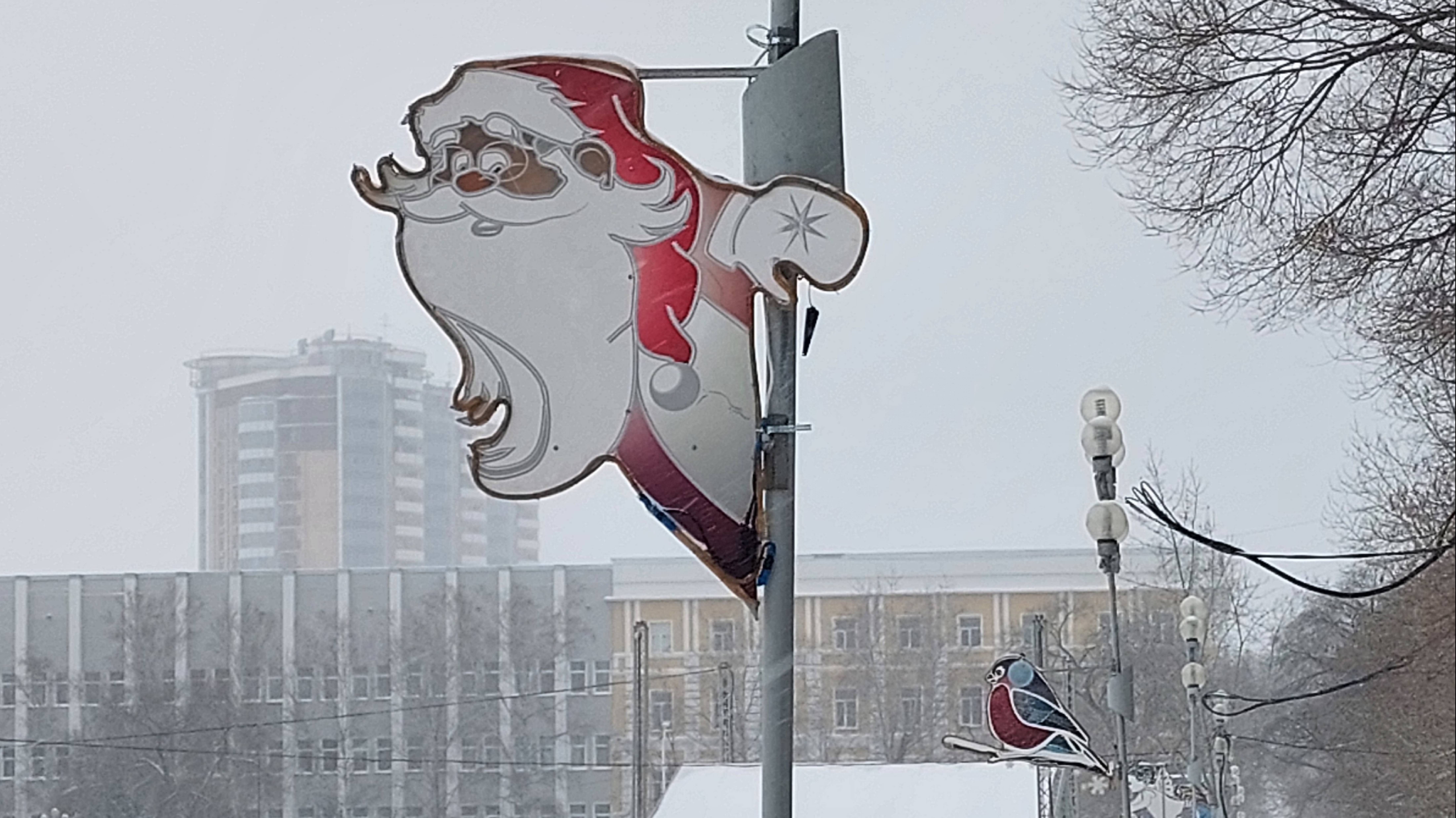 Снег в городе. Благовещенск 26.11.2024г