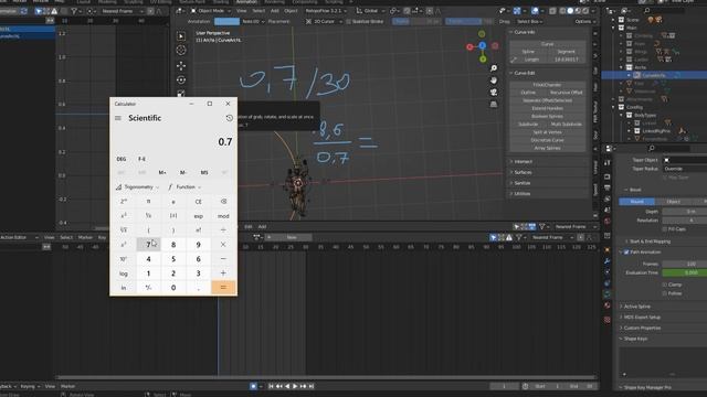 Blender - Following Curve in Character Animation смотреть онлайн