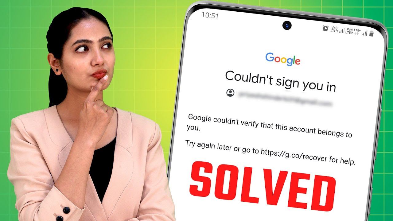 How To Fix "Google Couldn't Verify This Account Belongs To You" Problem (2023) смотреть онлайн