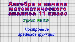 Алгебра 11 класс (Урок№20 - Построение графиков функций.)