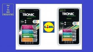 TRONIC Set of 4 Ni-MH rechargeable batteries start up TEST Variants AA and AAA Voltage 1.2V UNBOXIN