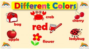 Learn the different colors | Red, Blue, Yellow, Black, Green