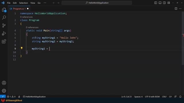 C# Tutorial - Basic - 038 - String is Immutable