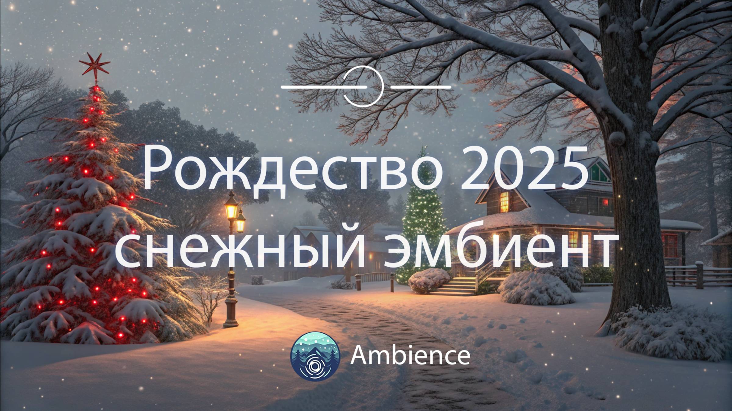 Рождественский снег и зимняя атмосфера. Новый год 2025 ❄️🎄