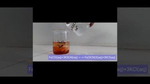 Reaction of Ferric Chloride with Potassium thiocyanate in aqueous medium