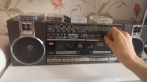 Магнитофон National RX50 проверка кассетников и радио