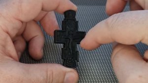 Крест нательный, деревянный из породы ЭБЕН БРАЗИЛЬСКИЙ