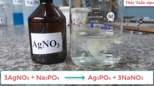 [Thí nghiệm - Số 9] - AgNO3 tác dụng Na3PO4 (AgNO3 + Na3PO4)