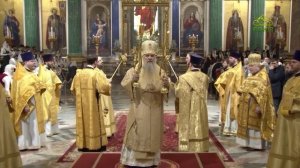 Божественная литургия в Соборе святого Исаакия Далматского в Санкт-Петербурге