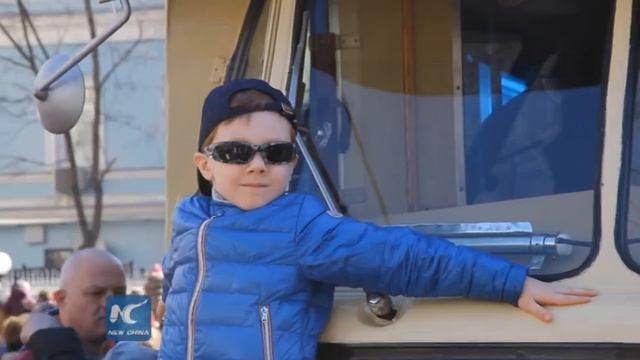 RAW: Moscow holds tram parade to celebrate tram's 116th birthday смотреть онлайн