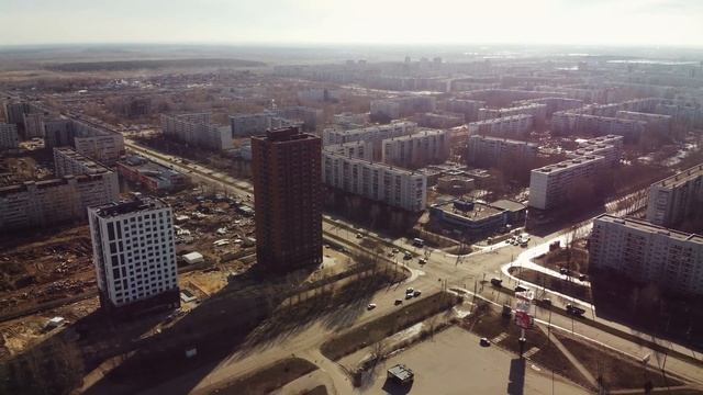 Облет строительства жилого комплекса Атмосфера, 1 очередь. Апрель 2024