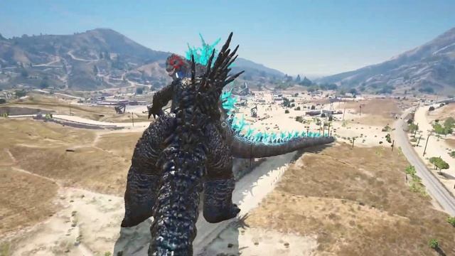 Godzilla Titan, Godzilla 2024 vs Godzilla Minus One, Legendary Godzilla- GTA 5 Mods смотреть онлайн