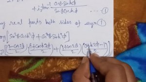 If log[(sin(θ+iΦ) ]=A+iB, prove that (a) 2e^2A=cosh 2Φ- cos 2θ (b) cos(θ-B) =e^2Φ.cos(θ+B)