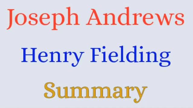 Joseph Andrews | Henry Fielding | Summary in Urdu, Hindi смотреть онлайн