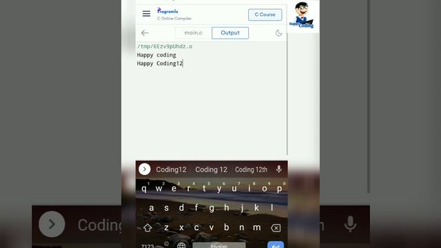 Printing printf function inside another printf using c in tamil | #happycoding #cprogramming #tamil