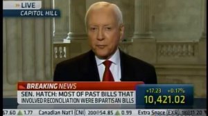 Hatch on CNBC to talk about Reconciliation