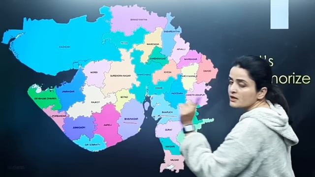 Map of Gujarat | 33 Districts of Gujarat | Geography | With Mnemonics