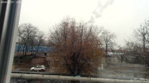 Таймлапс ноябрьский снег Город M снято на Feiyu Pocket  2s.