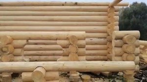 Продается готовый сруб 6 на 6 в чашу с террасой