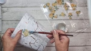 Кракелюр без кракелюра. ( пошагово с клеем ПВА) Craquelure  (step by step with PVA glue)