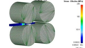 Непрерывная прокатка с помощью DEFORM-3D