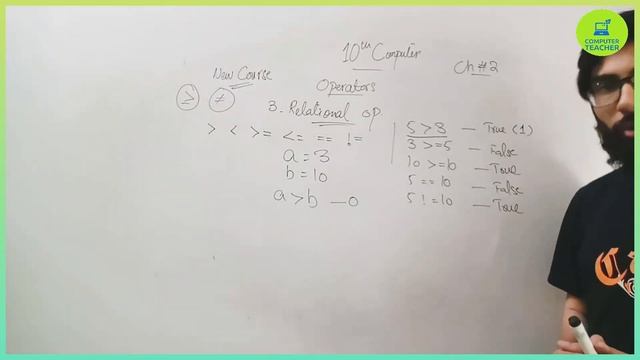 Operator in C | 10th class computer science new book chapter 2