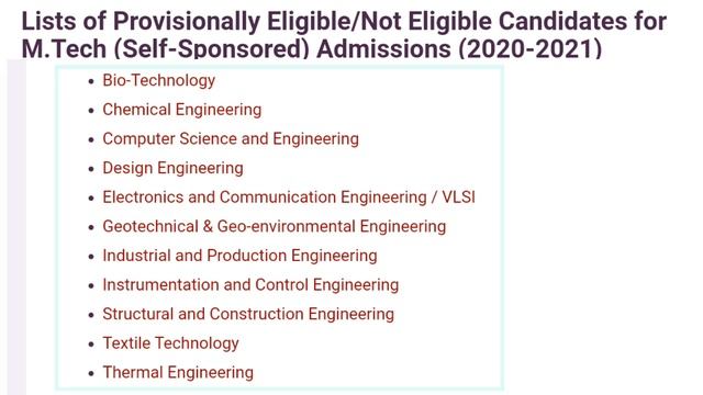NIT Jalandhar/MTech Self Sponsored Provisional list released/Online Exam date Announce/aal izz well