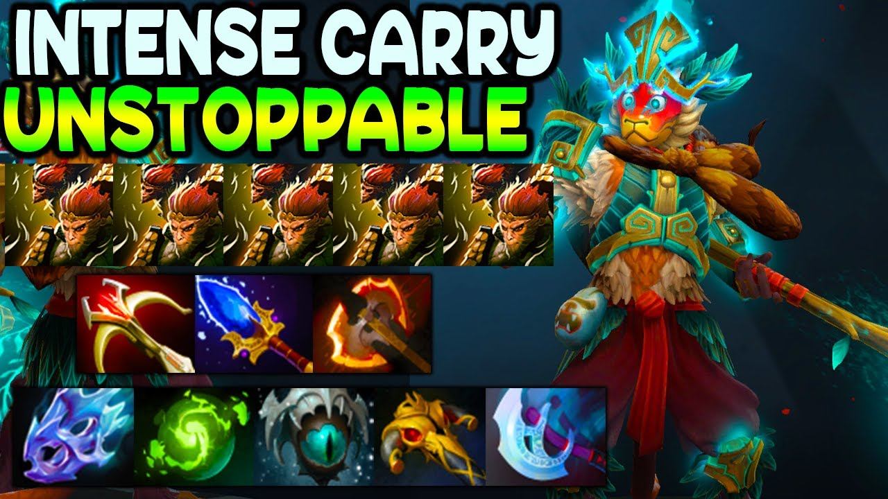 INTENSE CARRY - UNSTOPPABLE - FULL TEAM FIGHT - MONKEY KING - DOTA 2 GAMEPLAY