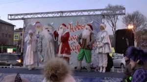 Открытие ледового городка.  Площадь.  г.  Уссурийск