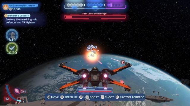 LEGO Star Wars: The Skywalker Saga poe dameron's x- wing vs drednaught смотреть онлайн