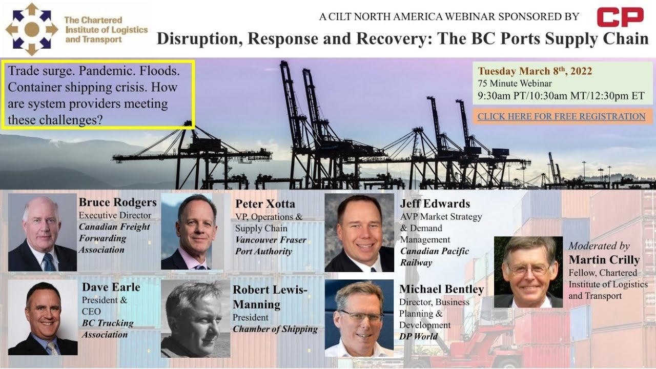 BC Ports' Intermodal Supply Chains During Turbulent Times | CILTNA Webinar смотреть онлайн