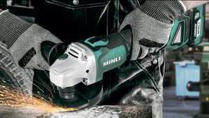 Угловая шлифовальная машина аккумуляторная 125 мм Minli DC201-4.0A 18В