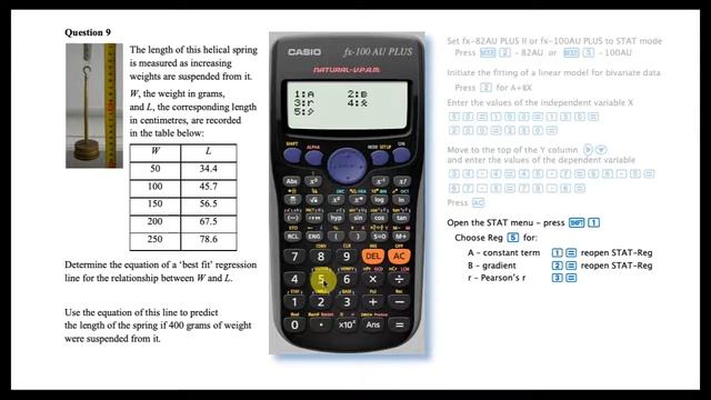 How to Find the Equation of the Regression Line on Casio Scientific Calculators смотреть онлайн