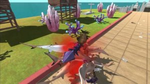 Snake of Evolution VS All Dinosaurs with Aquatics ARBS Game Animal Revolt Battle Simulator