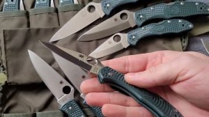Spyderco Endura 4 zdp-189 😍 Спайдерко Эндура 15 штук, зачем столько? 🤔 Пару Делика 4 "на сдачу"🤣