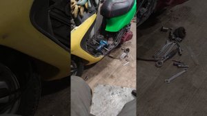 Восстановление скутера honda dio 34