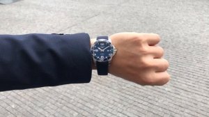 Longines Hydroconquest 41 mm grey & blue