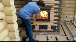 Теплоаккумулирующая каминопечь