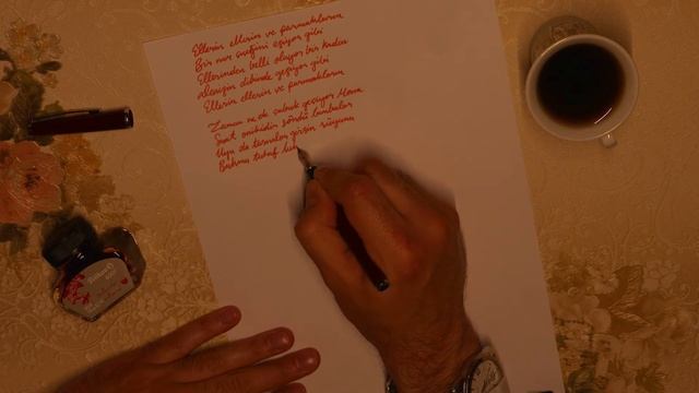 Mona Roza - Sezai Karakoç - Poem Writing ASMR  (USE HEADPHONES)