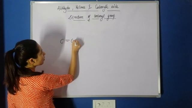 Structure of carbonyl group class 12 | Aldehydes, ketones and Carboxylic Acids