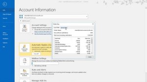 Outlook 2019 How to see the size of your mailbox and each folder