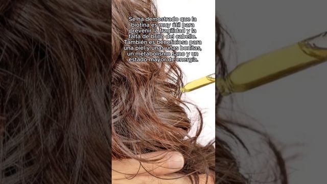 Qué es la biotina y como se relaciona con el cabello? #saludyvida #cabello #belleza #biotina