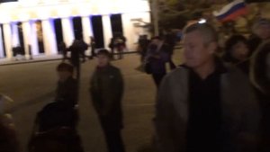 Александровцы исполняют Гимн Севастополя вместе с крымчанами. "Хор Красной Армии".