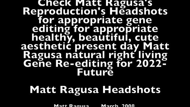 Matt Ragusa's True Aesthetic Birth Genome Aesthetic National Heritage смотреть онлайн