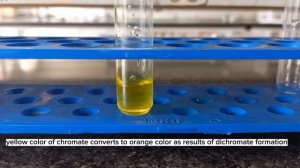 Analytical Chemistry lab , identification of anions,  SO4 ,CO4 ,S2O3,IO3,CrO4