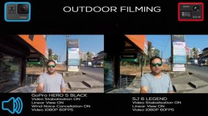 GoPro Hero 5 Black vs SJCAM SJ 6 Legend , Side By Side video comparison, Shootout analysis