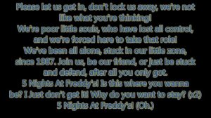 The Living Tombstone - "FNAF 1 Song" (Unofficial Lyric Video)